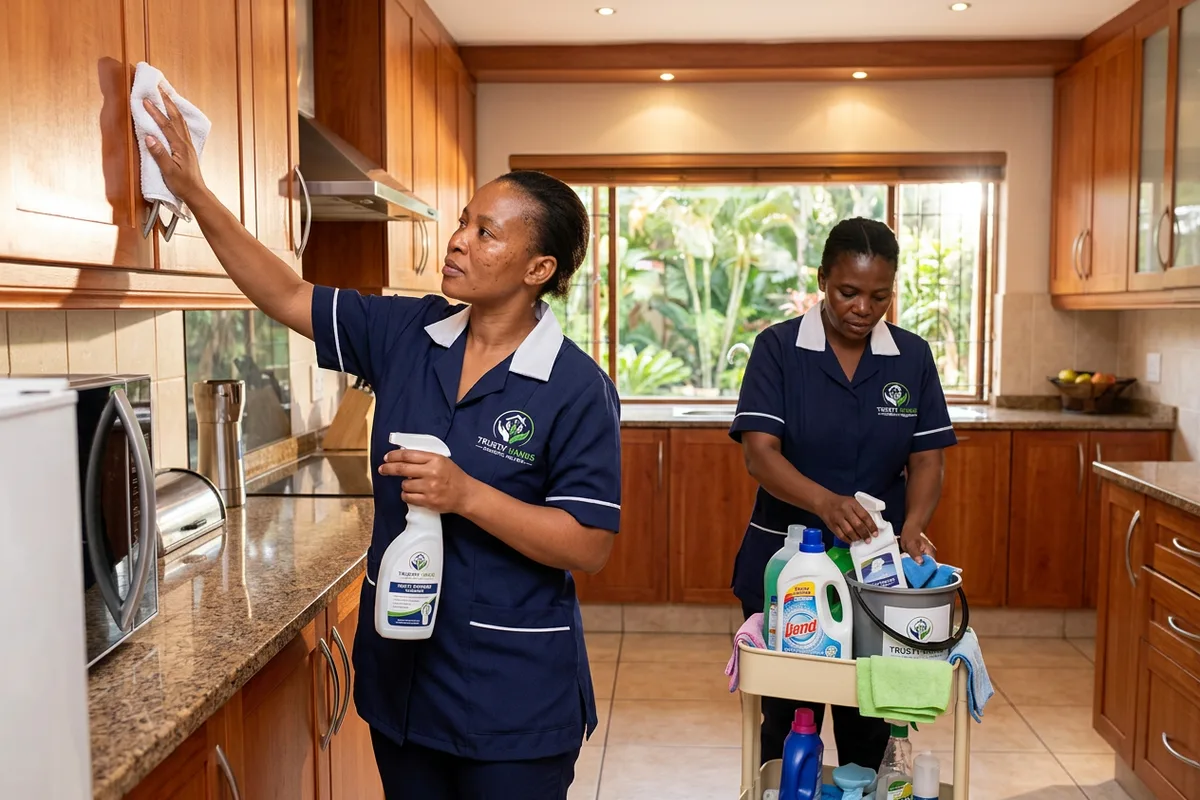 Black South African professional providing Deep Cleaning & Spring Cleaning