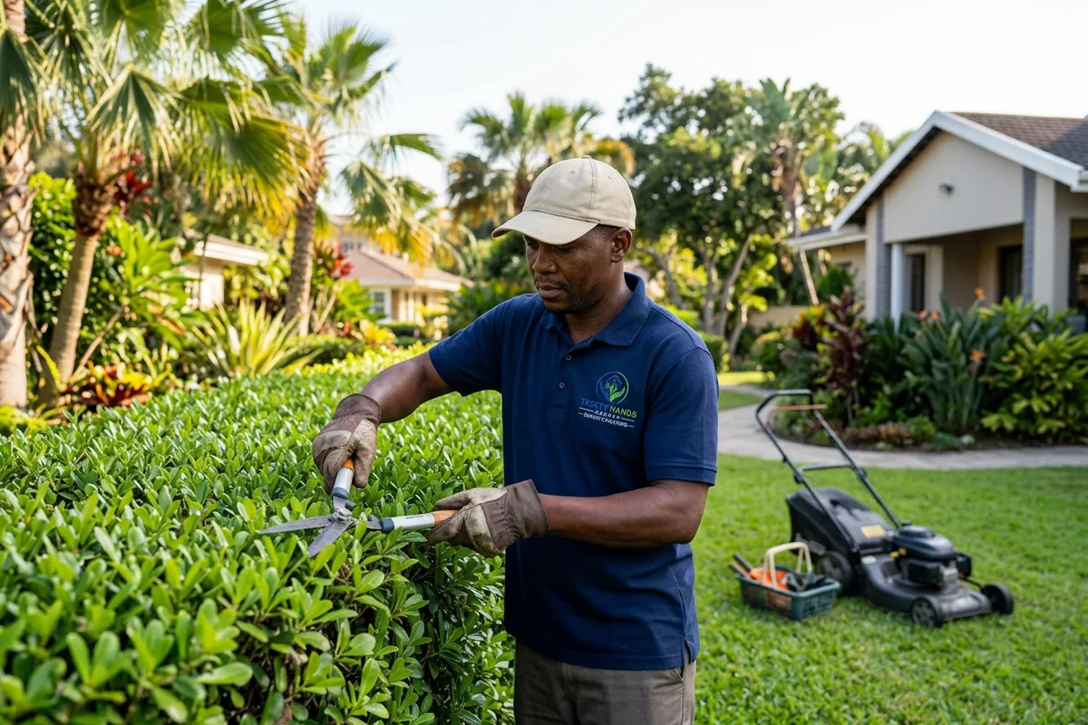 Black South African professional providing Gardeners & Outdoor Help