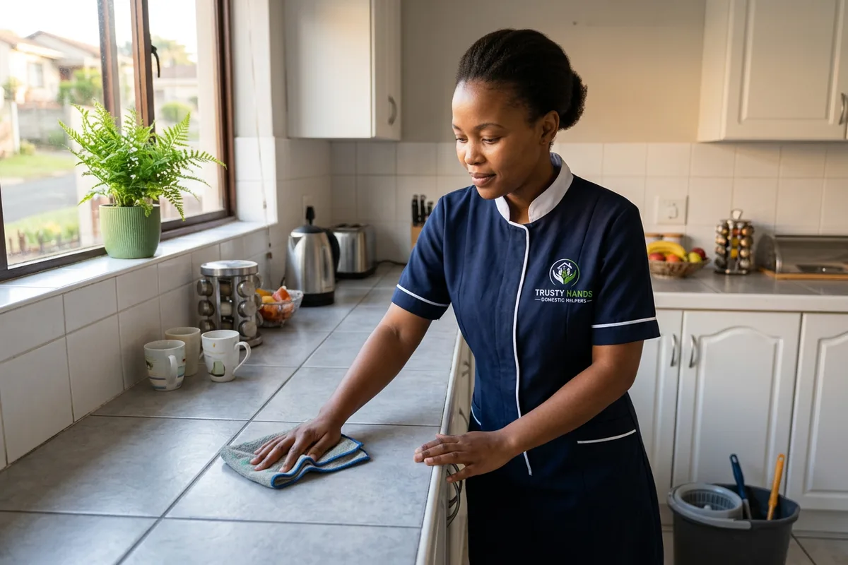 Black South African professional providing House Cleaning & Housekeeping