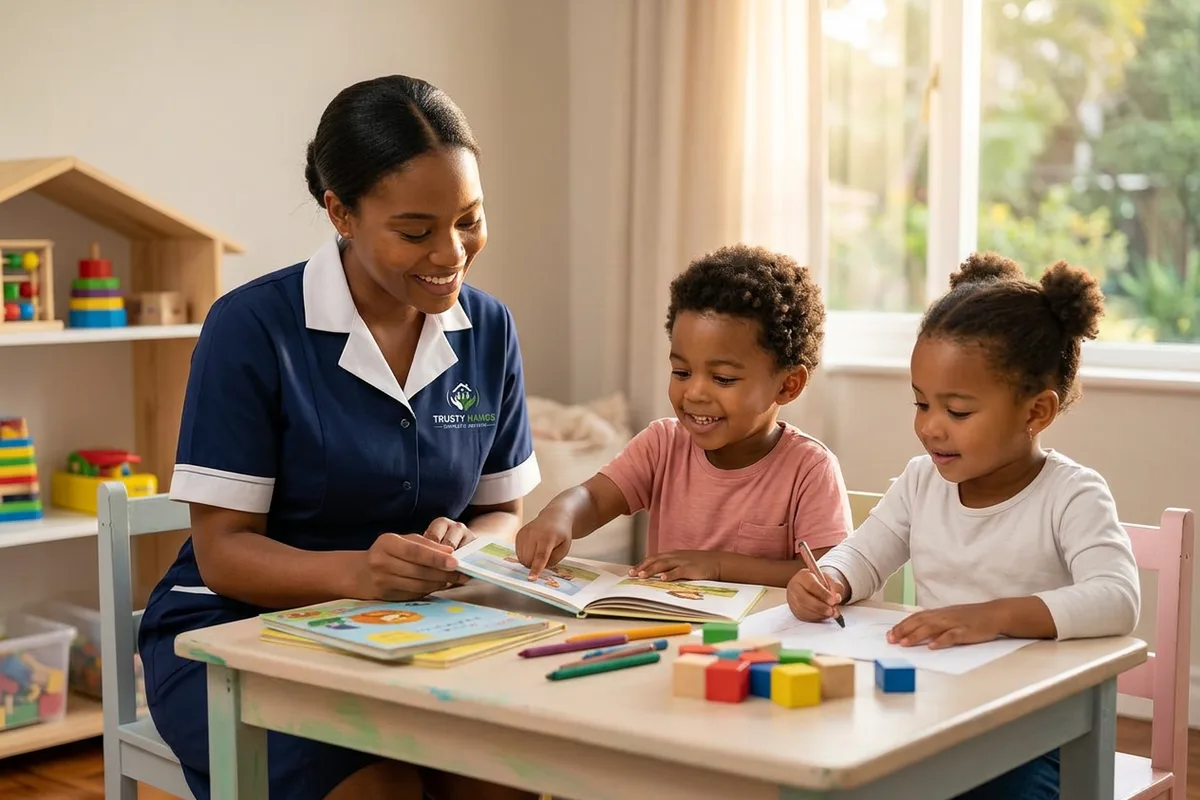 Black South African professional providing Nannies & Childcare