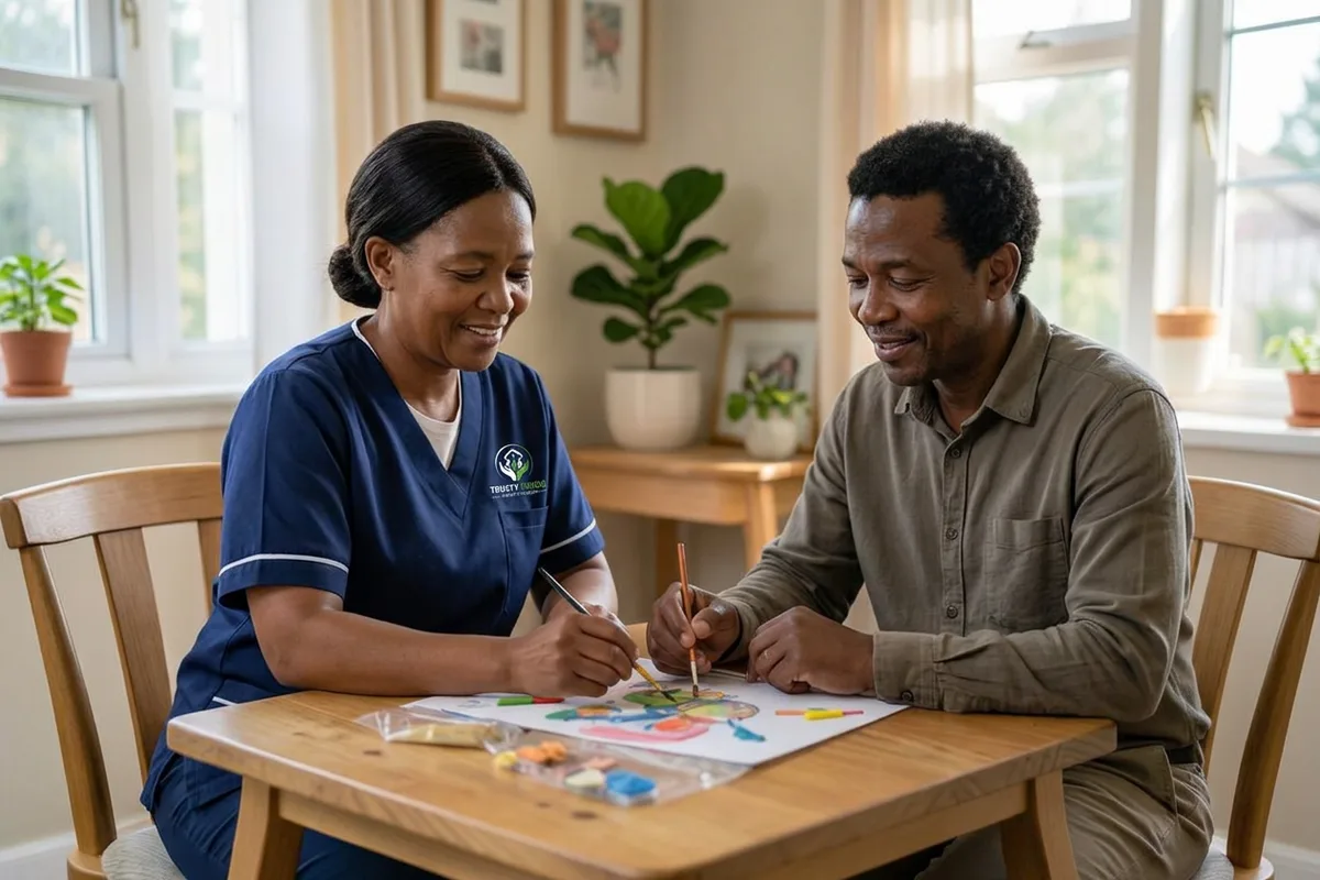 Black South African professional providing Special Needs Caregivers